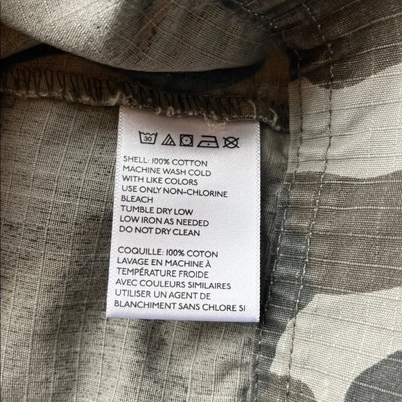 Silence + Noise Embroidered Camo Biker Vest Sleeveless Zip M - Picture 6 of 7